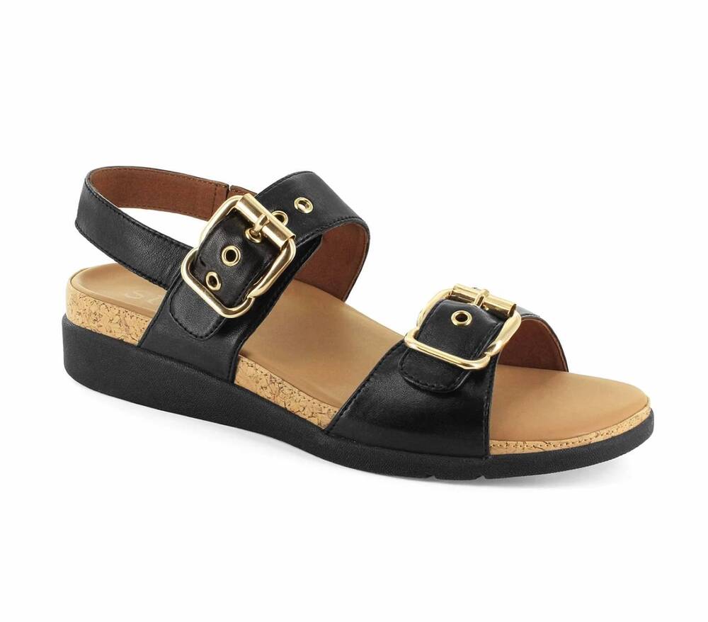 NEW STRIVE women's amalfi sandals in black